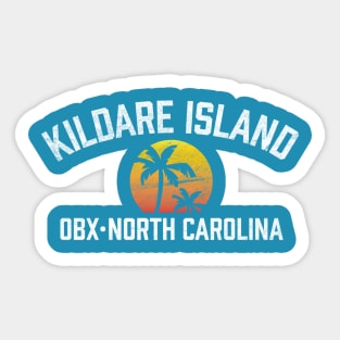 Kildare Island OBX North Carolina Sunset Palms Sticker